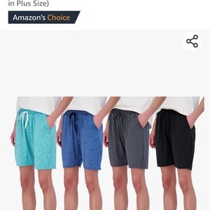 Amazon real Essentials women's athletic shorts 4 pack